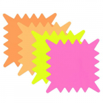 Sign, 5.25" x 5.25", Paper Fluorescent Colors_noscript