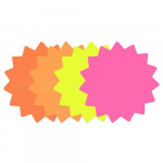 Sign, 4" x 4", Paper Fluorescent Colors_noscript
