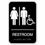 Sign, 6" x 9", Ada Compliant, Unisex Restroom_noscript