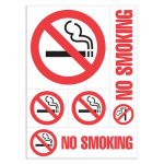 Decal, 8" x 12", "No Smoking"_noscript