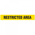 "Restricted Area" Barricade Tape, Contractor Grade_noscript