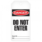 Danger Tag Roll - "Do Not Enter" 3" x 6.25"_noscript