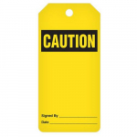 Caution Tag Roll - Blank 3" x 6.25"_noscript