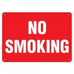 7" x 10" Aluminum Sign "No-Smoking"_noscript
