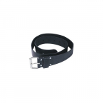 2" Roller Buckle Premium Black Leather Belt_noscript