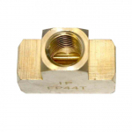 1/4" FPT Brass Tee Connector, 1 Inlet_noscript
