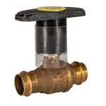 1" Lead Free Brass Ball Valve, Insualted Handle_noscript