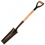 Square Blade Drain Spade with "D" Handle_noscript