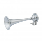 12V Chrome Plated Single Trumpet Mini Air Horn_noscript