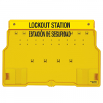 10-Lock Padlock Station, English/Spanish, Unfilled_noscript