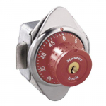 1652-Series Built-In Combination Lock with Metal Dial Red{part}