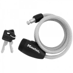5' Keyed Cable Lock, Gray, Keyed Different_noscript