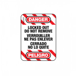 "Warning" Label for Cable Lockout Devices{part}