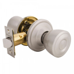 Satin Nickel Passage Door Lock, Tulip Knob{part}