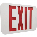 Red/White 2 Circuit LED Exit Sign_noscript