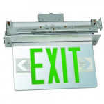 Recessed Mount Edge Lit LED Exit Sign, Double_noscript