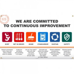 "6S Continuous Improvement", Banner, 36"x60"_noscript