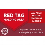 "Red Tag Holding Area", Banner, 36"x60"_noscript