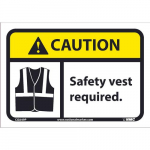 "Safety Vest Required" Caution Sign_noscript