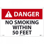 "No Smoking Within 50 Feet" Safety Sign_noscript
