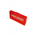 Group Lockout Box, Wall-Mount, Red, Steel, 2.5" x 7"{part}