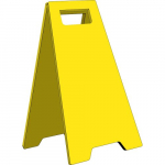 Floor Sign, Yellow_noscript