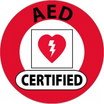 "Aed Certified" Hard Hat Emblem_noscript