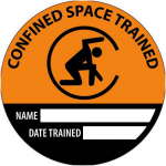 Hard Hat Label "Confined Space ..."_noscript