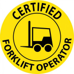 Hard Hat Label "Certified Forklift..."_noscript