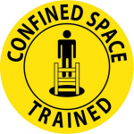 Hard Hat Label "Confined Space Trained"_noscript