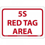 Aluminum Sign "5S Red Tag Area"_noscript