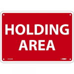 Aluminum Sign "Holding Area", 10"_noscript