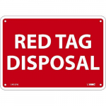 Aluminum Sign "Red Tag Disposal"_noscript