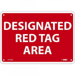 Aluminum Sign "Designated Red Tag"_noscript