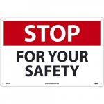 "Stop for Safety" Safety Sign_noscript