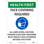 "Face Covering Required, All Entrants" Sign_noscript