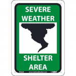 "Severe Weather Shelter Area" Sign_noscript