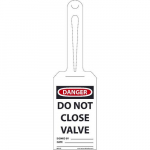 "Danger Do Not Close Valve" Tag_noscript