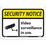 Aluminum Sign "Security Notice Video"_noscript