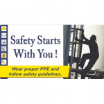 24" x 46" Texwalk "Safety Starts with You" Large Wall Sign_noscript