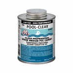 2900 Series Pool-Clear Medium Clear PVC Cement, 16 oz._noscript