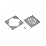 130 Series Square Brushed Screw-In Shower Strainer_noscript