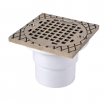 131 Series 2"- 3" ABS 2 Part Drain with Round Grate_noscript