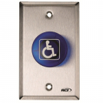 Blue Momentary Mushroom Push Button{part}