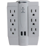 6-Outlet Swivel Surge with 2 USB_noscript