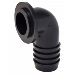 1-1/4" ABS Black Barbed Fill Elbow Adapter_noscript