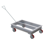 Aluminum Channel Dolly with Handle, 21x36 In._noscript