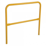 Aluminum Pipe Safety Railing 48" Long, Yellow_noscript