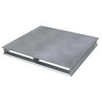 Aluminum Solid Top Half Pallet, 24" x 24"_noscript