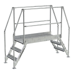 Aluminum Crossover Ladder, 3 Step, 44" Top Step_noscript